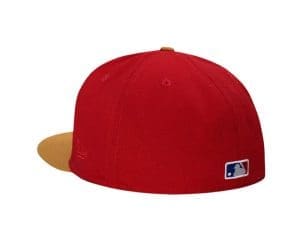 New York Yankees Rucker Legend Red Gold 59Fifty Fitted Hat by MLB x New Era Back