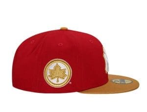 New York Yankees Rucker Legend Red Gold 59Fifty Fitted Hat by MLB x New Era Patch