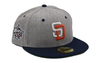 San Diego Padres 1998 World Series Grey Navy 59Fifty Fitted Hat by MLB x New Era
