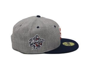 San Diego Padres 1998 World Series Grey Navy 59Fifty Fitted Hat by MLB x New Era Patch