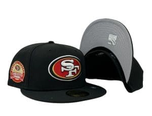 San Francisco 49ers Candlestick Park Farewell Season Black 59fifty Fitted Hat by NFL x New Era Front