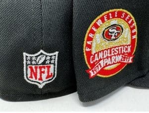 San Francisco 49ers Candlestick Park Farewell Season Black 59fifty Fitted Hat by NFL x New Era Patch