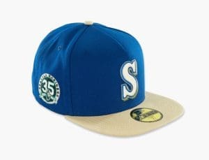 Seattle Mariners Island Sand 59Fifty Fitted Hat by MLB x New Era Right