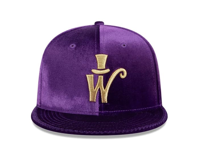 Willy Wonka Purple Velvet 59Fifty Fitted Hat by Willy Wonka x New Era