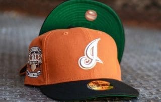 Cleveland Indians Jacobs Field Rust Orange Black 59Fifty Fitted Hat by MLB x New Era