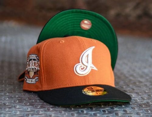 Cleveland Indians Jacobs Field Rust Orange Black 59Fifty Fitted Hat by MLB x New Era