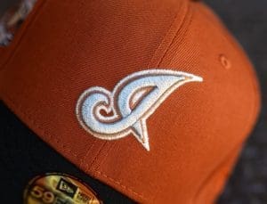 Cleveland Indians Jacobs Field Rust Orange Black 59Fifty Fitted Hat by MLB x New Era Front