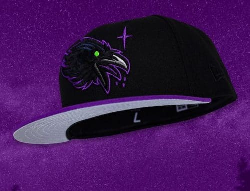 Raven Black Purple 59Fifty Fitted Hat by Noble North x New Era