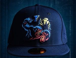 Sasquatch Oceanside Blue 59Fifty Fitted Hat by Noble North x New Era Front