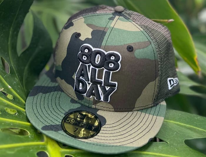 Stack Camo Mesh 59Fifty Fitted Hat by 808allday x New Era