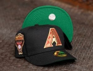 Arizona Diamondbacks 1998 Inaugural Season Black Green 59Fifty Fitted Hat by MLB x New Era