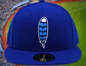 Blue Jay Feather Royal Blue 59Fifty Fitted Hat by Noble North x New Era Front