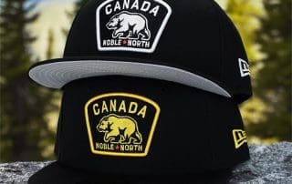 Canada Badge White And Gold 59Fifty Fitted Hat by Noble North x New Era