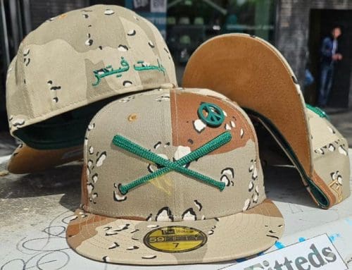 Crossed Bats Logo Desert Camo 59Fifty Fitted Hat by JustFitteds x New Era