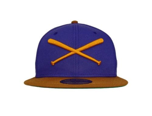 Crossed Bats Logo Orchid 59Fifty Fitted Hat by JustFitteds x New Era