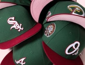 Hat Club Green Velvet 59Fifty Fitted Hat Collection by MLB x New Era Front