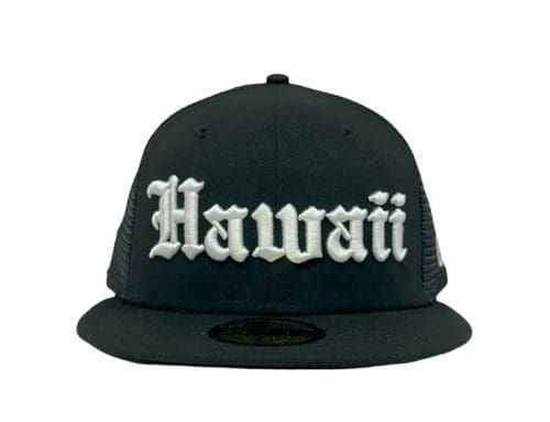 Hawaii Black Mesh 59Fifty Fitted Hat by 808allday x New Era