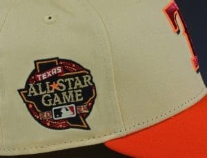 Texas Rangers 2024 ASG Lemon Zest Satsuma Mandarin 59Fifty Fitted Hat by MLB x New Era Patch
