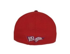 Crossed Bats Logo DTMC Shades Of Red 59Fifty Fitted Hat by JustFitteds x New Era Back