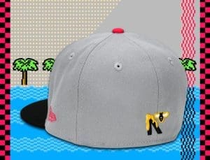 Honey Surfers Grey Black 59Fifty Fitted Hat by Noble North x New Era Back