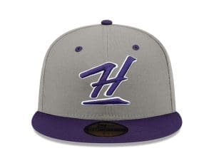 Kalai Gray Purple 59Fifty Fitted Hat by Fitted Hawaii x New Era