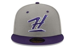 Kalai Gray Purple 59Fifty Fitted Hat by Fitted Hawaii x New Era