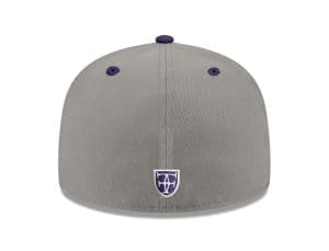 Kalai Gray Purple 59Fifty Fitted Hat by Fitted Hawaii x New Era Back