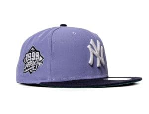 New York Yankees 1999 World Series Lavender Navy 59Fifty Fitted Hat by MLB x New Era
