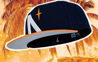 North Star Oceanside Blue Light Orange 59Fifty Fitted Hat by Noble North x New Era