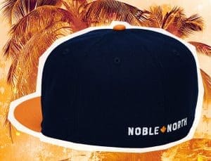 North Star Oceanside Blue Light Orange 59Fifty Fitted Hat by Noble North x New Era Back