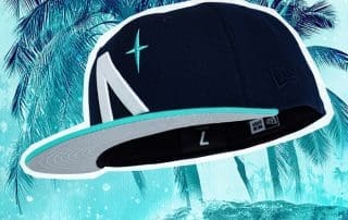 North Star Oceanside Blue Teal 59Fifty Fitted Hat by Noble North x New Era