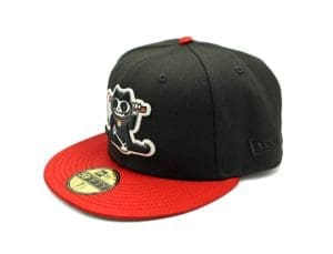 Shi Neko V2 Blood Satin 59Fifty Fitted Hat by The Capologists x New Era Left