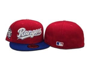 Texas Rangers 2024 All-Star Game Red Royal Blue 59Fifty Fitted Hat by MLB x New Era Back