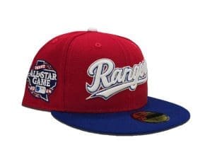 Texas Rangers 2024 All-Star Game Red Royal Blue 59Fifty Fitted Hat by MLB x New Era Right