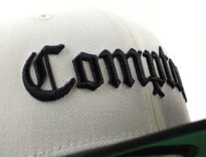 Compton Chrome White Black 59Fifty Fitted Hat by New Era