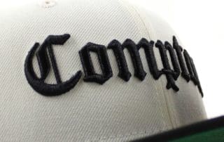 Compton Chrome White Black 59Fifty Fitted Hat by New Era