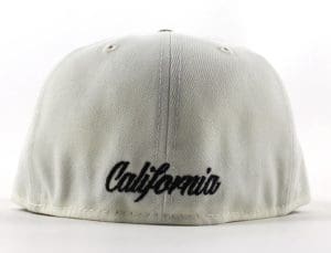 Compton Chrome White Black 59Fifty Fitted Hat by New Era Back