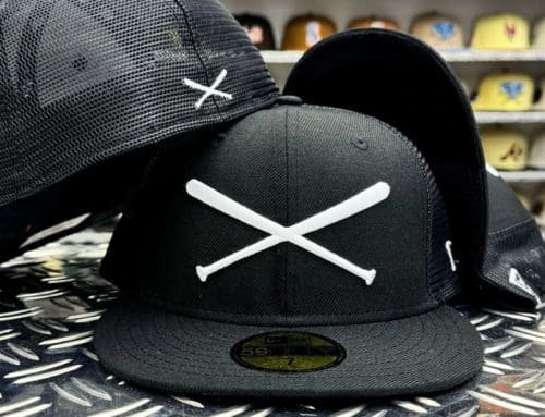 Crossed Bats Logo Trucker Black 59Fifty Fitted Hat by JustFitteds x New Era
