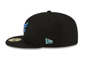 Forevermore Black 59Fifty Fitted Hat by Fitted Hawaii x New Era Side