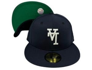 Los Angeles Dodgers Upside Down Navy Green 59Fifty Fitted Hat by MLB x New Era