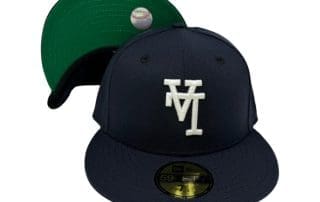 Los Angeles Dodgers Upside Down Navy Green 59Fifty Fitted Hat by MLB x New Era