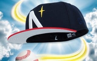 North Star Navy Red 59Fifty Fitted Hat by Noble North x New Era