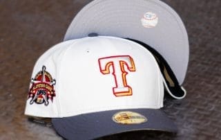 Texas Rangers 1995 All-Star Game Off White Graphite 59Fifty Fitted Hat by MLB x New Era