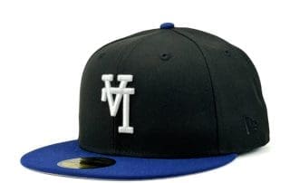 Los Angeles Dodgers Upside Down Black Royal 59Fifty Fitted Hat by MLB x New Era