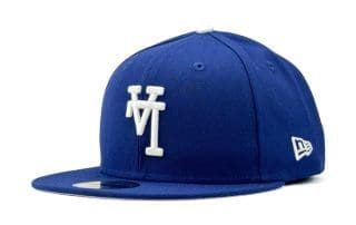 Los Angeles Dodgers Upside Down Royal White Button 59Fifty Fitted Hat by MLB x New Era