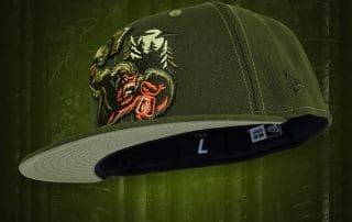 Sasquatch Olive 59Fifty Fitted Hat by Noble North x New Era