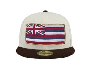 Slapswind Chrome Walnut 59Fifty Fitted Hat by Fitted Hawaii x New Era