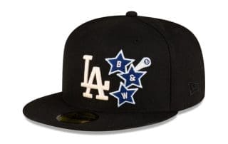 Bricks And Wood x Los Angeles Dodgers Black 59Fifty Fitted Hat by Bricks And Wood x MLB x New Era