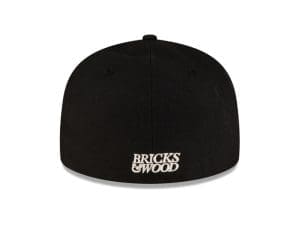 Bricks And Wood x Los Angeles Dodgers Black 59Fifty Fitted Hat by Bricks And Wood x MLB x New Era Back