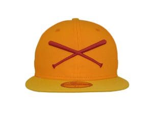 Crossed Bats Logo Sunshine 59Fifty Fitted Hat by JustFitteds x New Era